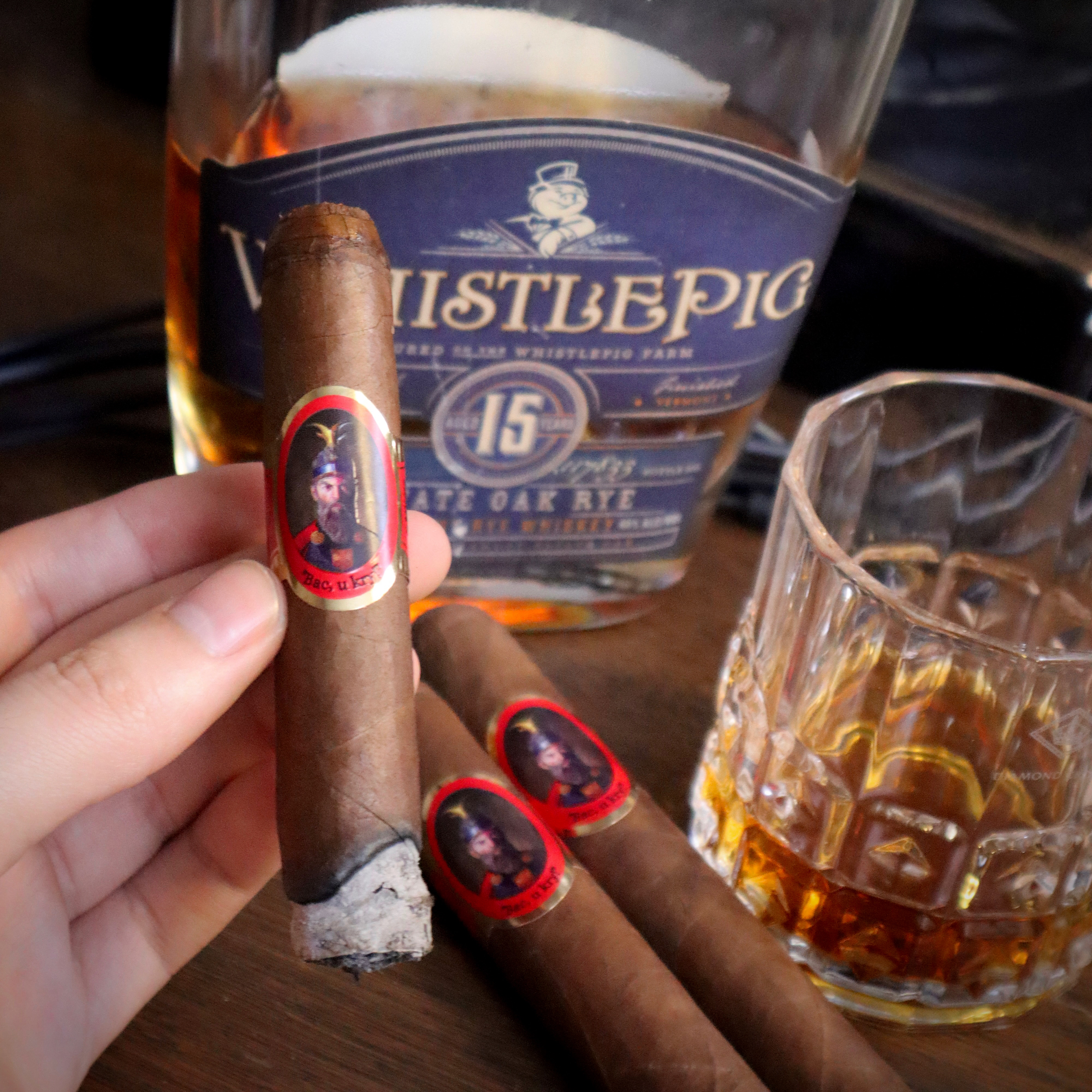 Besa Cigar and Whistlepig