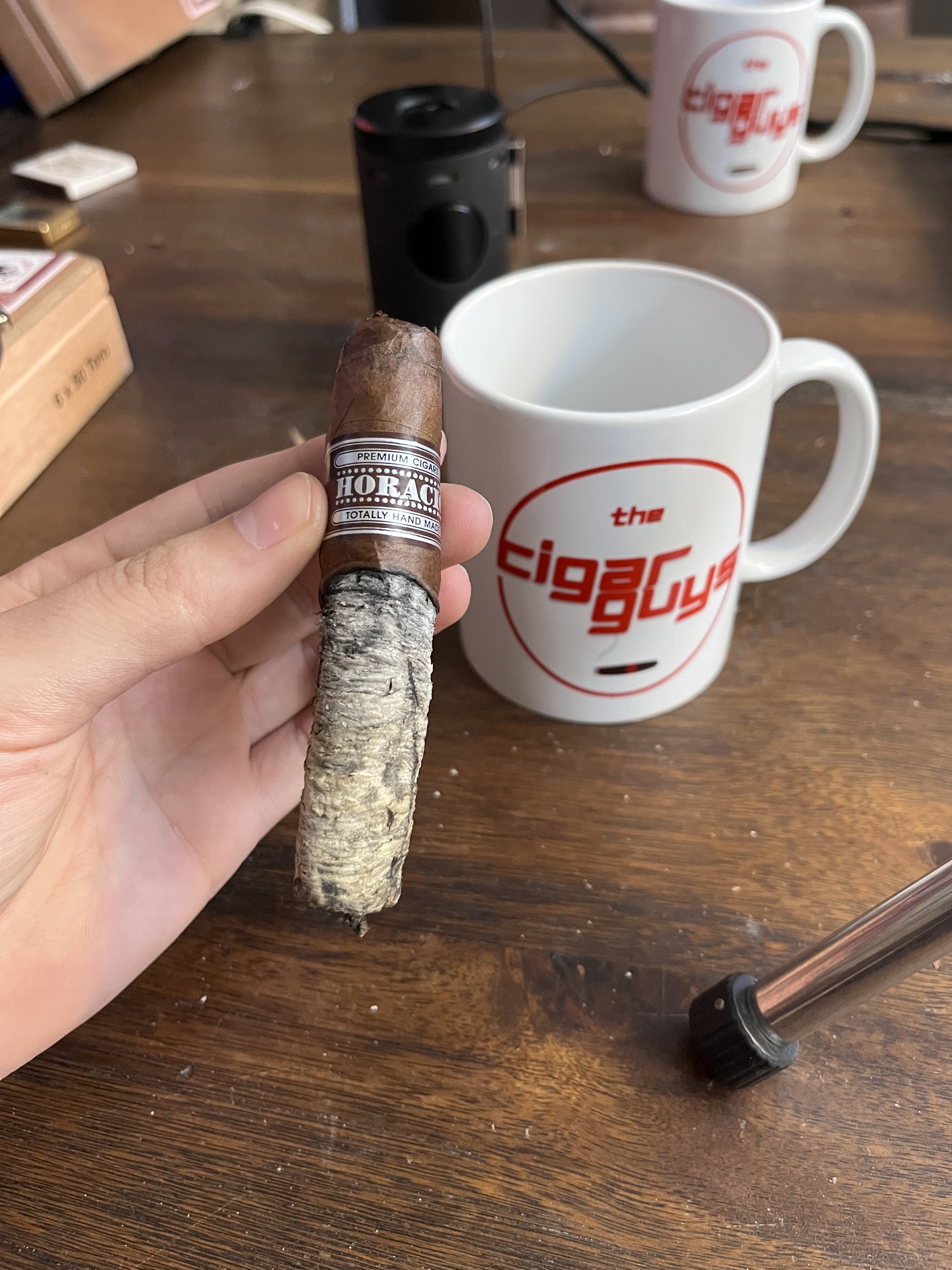 Cigar Coffee Mug Real Men Smoke Cigars Gift for Him Aficionado 15oz Cup