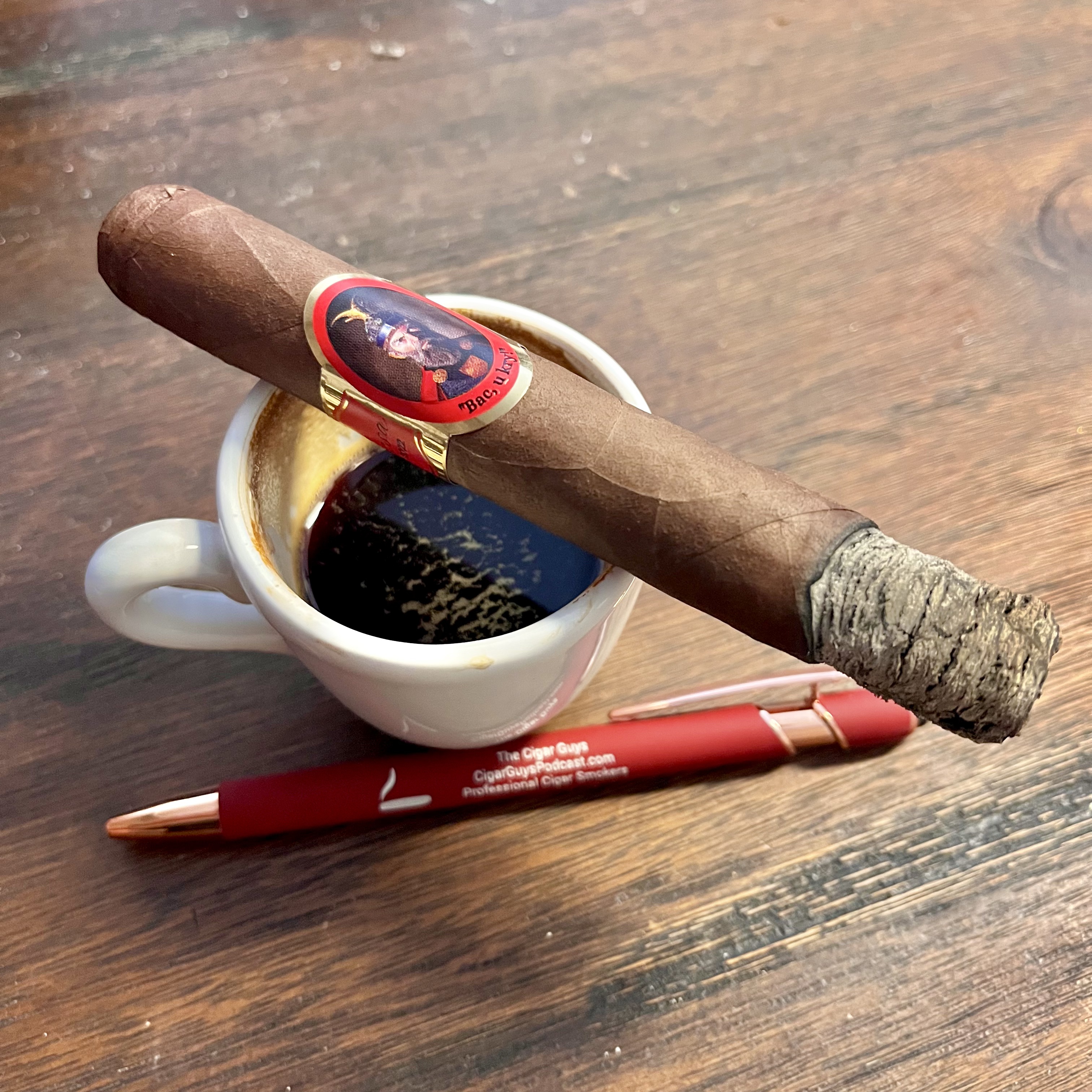 Besa Cigar with an espresso