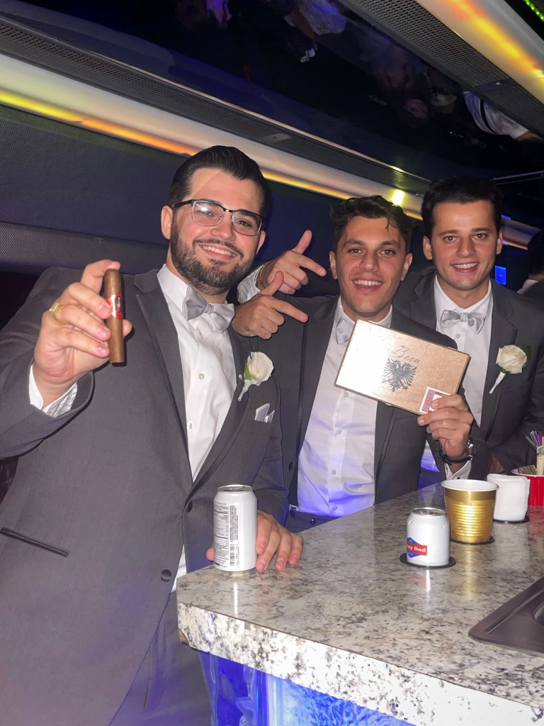 Wedding party with Besa cigars