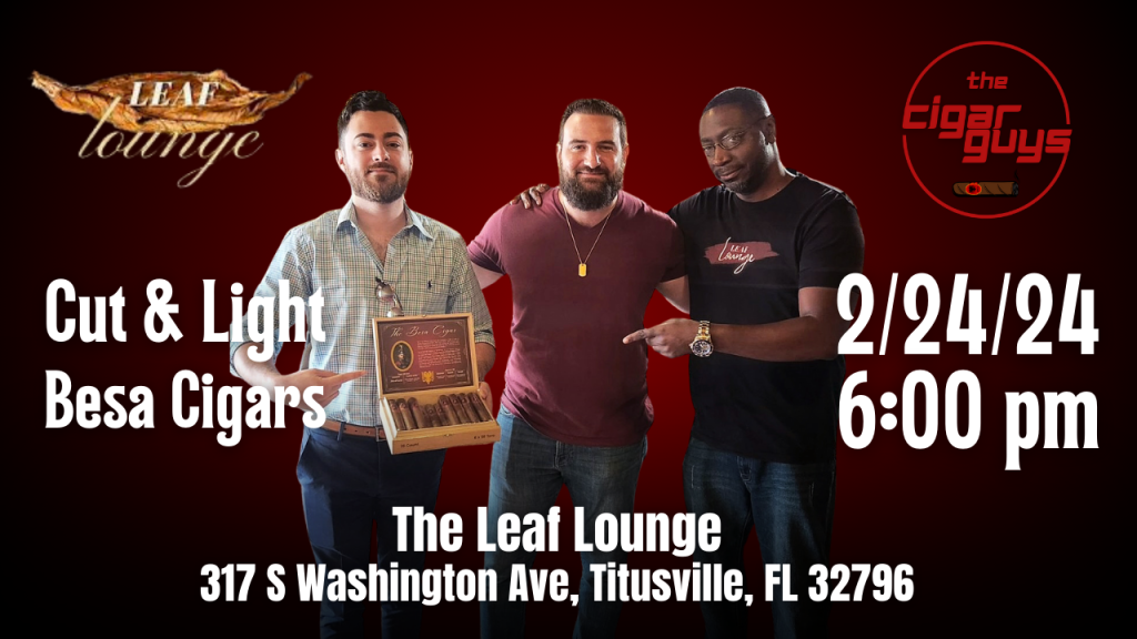 Besa Cigar Cut and Light: A Night of Elegance at The Leaf Lounge